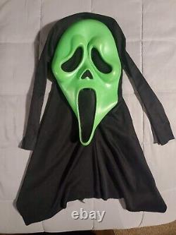 Vintage Scream Ghostface Green Mask Hn Fun World Easter Unlimited Rare