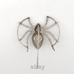 Vintage Spider Brooch Pin Htf Rare Goth Dark Academia Halloween