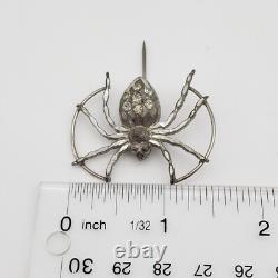 Vintage Spider Brooch Pin Htf Rare Goth Dark Academia Halloween
