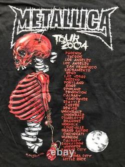 Vintage TOUR Metallica Pushead Rock Band T Shirt Mens Size M RARE