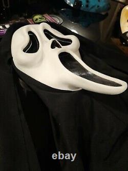 Vintage Tagged SCREAM Ghostface Mask MK Stamp Asis Fun World Squinty Eyes Rare