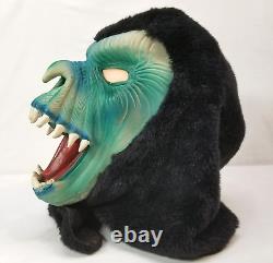 Vintage Topstone Fang Face Monster Mask Blue Black Gorilla Alien Halloween Rare