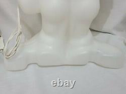 Vintage ULTRA RARE WHITE Space Alien Light Up Blow Mold 36