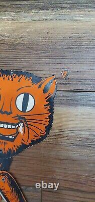 Vintage Ultra Rare Beistle Die Cut Skairo Jointed Snarling Cat, 1929-1931