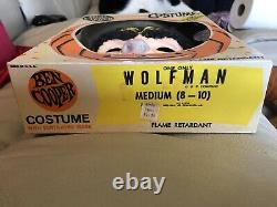 Vintage WOLFMAN Ben Cooper Halloween Costume in Box 1960s RARE