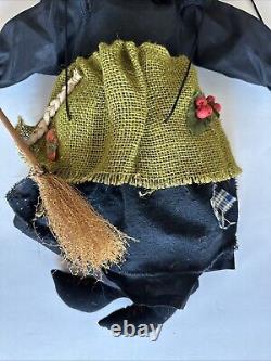 Vintage Witch Marionette Puppet 24 Tall Rare Halloween Scary