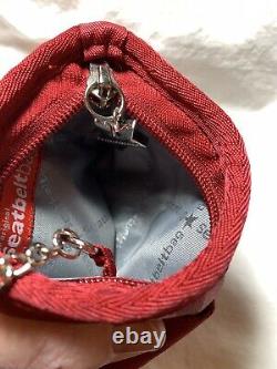 Vintage c2010 Red Harveys Seatbelt Bags Keychain Coin Purse RARE EUC