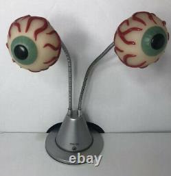 Vivid EKG Bloodshot Eyeballs Lamp Vintage 90s Spencers Rare Halloween Decor