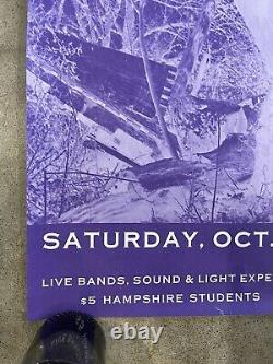 Vtg 1983 Original Hampshire College Halloween Poster Amherst Rare Exc