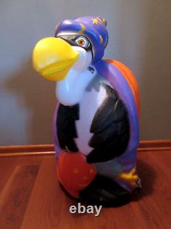 Vtg 1997 TPI Halloween Lighted Buzzard Wizard Pumpkin Blow Mold 27- RARE