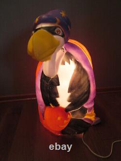 Vtg 1997 TPI Halloween Lighted Buzzard Wizard Pumpkin Blow Mold 27- RARE