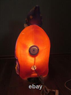 Vtg 1997 TPI Halloween Lighted Buzzard Wizard Pumpkin Blow Mold 27- RARE