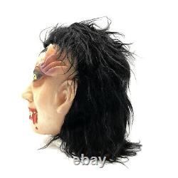 Vtg 80's She Devil Vampire Latex Halloween Mask With Hair Rare! Horror Goth