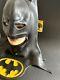 Vtg 80s Dc Comics Batman Movie 1989 Cowl Rubber Halloween Mask Tag Nos Rare Old