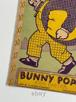 Vtg Easter RARE Rosen Rosbro Bunny Pops Advertising Store Display sign