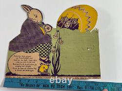 Vtg Easter RARE Rosen Rosbro Bunny Pops Advertising Store Display sign