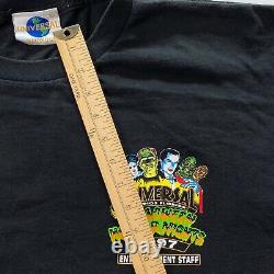 Vtg HALLOWEEN HORROR NIGHTS 1997 Universal Studios T Shirt XL Rare STAFF Version