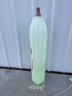 Vtg Halloween Green Skinny 36 Jol Blowmold Yard Light Decor Rare General Foam