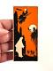 Vtg Halloween Rare 20s 30s Cincinnati Art Ghost Witch Tally Card