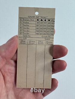 Vtg Halloween RARE 20s 30s Cincinnati Art Ghost Witch Tally Card