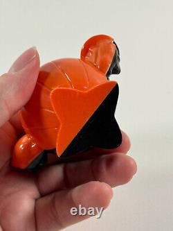 Vtg Halloween Rosen Rosbro candy container RARE all BLACK pumpkin witch cat