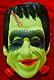 Vtg Rare Flocked Herman Munster Original 1960 Halloween Costume Mask Ben Cooper