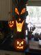 Vtg Rare 35 Blow Mold Spooky Halloween Tree Light J-o-l Pumpkin Plastic Foam