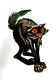 Vtg Rare Halloween Die Cut 21 Large Scared Black Cat Embossed Decoration Usa