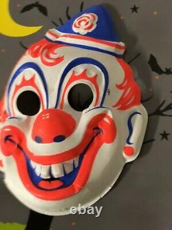 Vtg Rob Zombie-mask-halloween-box Collegeville Costume Plastic Rare Clown Org