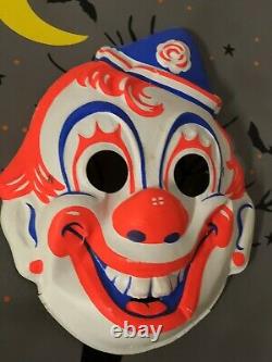 Vtg Rob Zombie-mask-halloween-box Collegeville Costume Plastic Rare Clown Org