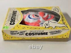 Vtg Rob Zombie-mask-halloween-box Collegeville Costume Plastic Rare Clown Org