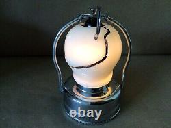 Vtg Rose Milk Glass Skull Lighted Lantern No. 424 Hong Hong Halloween Box Rare