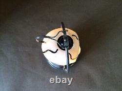 Vtg Rose Milk Glass Skull Lighted Lantern No. 424 Hong Hong Halloween Box Rare