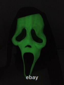Vtg Scream FANTASTIC FEARSOME FACES GHOSTFACE Mask Fun World Div Glow RARE 90s