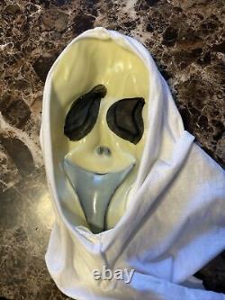 Vtg Scream Silly Ghostface White Shroud Mask Fun World Div RARE Ist GEN Glows