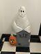 Vtg Tpi Ghost Pumpkin R. I. P. Tombstone Halloween 36 Blow Mold Decoration Rare