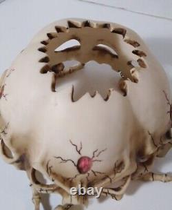 Wicked Skulls and Bones Table Lamp Halloween Goth Rare Vintage Piece