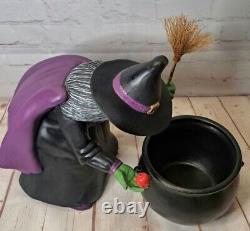 Wicked Witch Black/Purple Ceramic Figurine Halloween Decor 1992 Rare Vintage