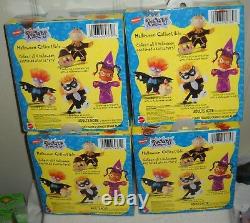 #10173 Rare Nrfb Vintage Mattel Nickelodeon Ensemble De 4 Poupées D’halloween Rugrats