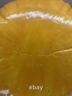 1973 VTG VINTAGE CERAMIQUE CITROUILLE JACK O LANTERN. RARE & EXCELLENT ! 11x12 GRAND