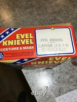 1974 Costume D'halloween Evel Knievel En Boîte Vintage Rare Par Ben Cooper