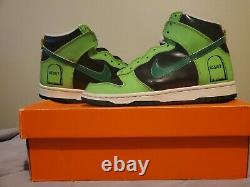 2007 Nike Dunk Haute Taille 6y Ou 7w Halloween Tombstone 308319-032 Vintage/rare