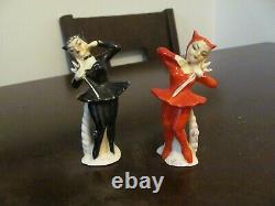 2pc Rare Vintage She Devil Halloween Salt & Pepper Shakers Set Japon