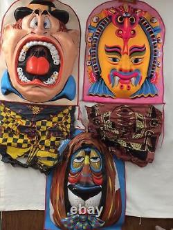 42 Rare Énorme Surdimensionné Halco Vintage Masque D'halloween Fu Man Chu Loud Bouth Hound