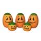 5 Grandes Bougies Vintage En Citrouille Rares Décor Rétro D'halloween Intérieur Ou Extérieur