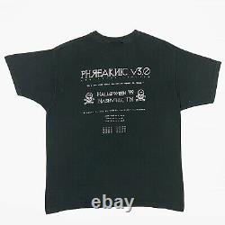 90s Vintage Phreaknic 1999 Halloween Hacker Cyberpunk T-shirt Rare Freaknik Tee