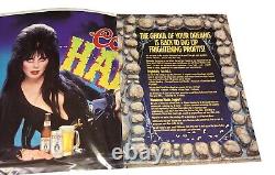 Affichage de bière Coors Light Halloween ELVIRA vintage 1991 pour la promotion de la cave à l'homme RARE