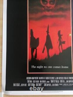 Affiche de cinéma originale et vintage d'Halloween 3 de 1982 Rare