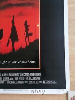 Affiche de cinéma originale et vintage d'Halloween 3 de 1982 Rare