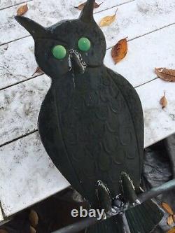 Antique Rare American Weathervane Awesome Owl Halloween Vtg Lrg Ooak USA Vent